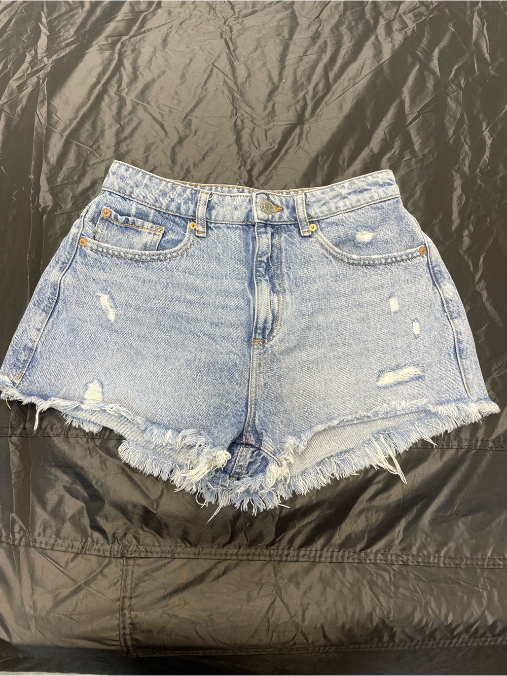 Garage distressed jean shorts-women